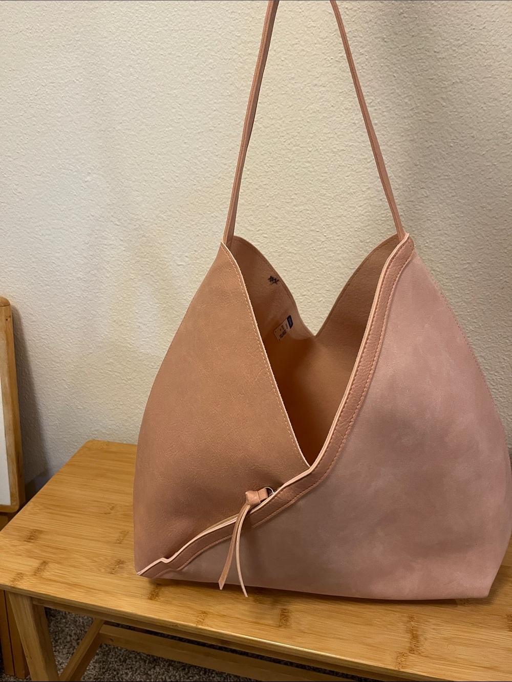 Blush Pink Leather like bag - Ulta
